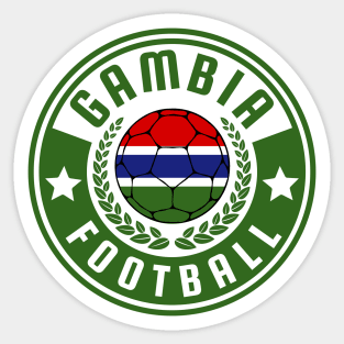 Gambia Football Sticker